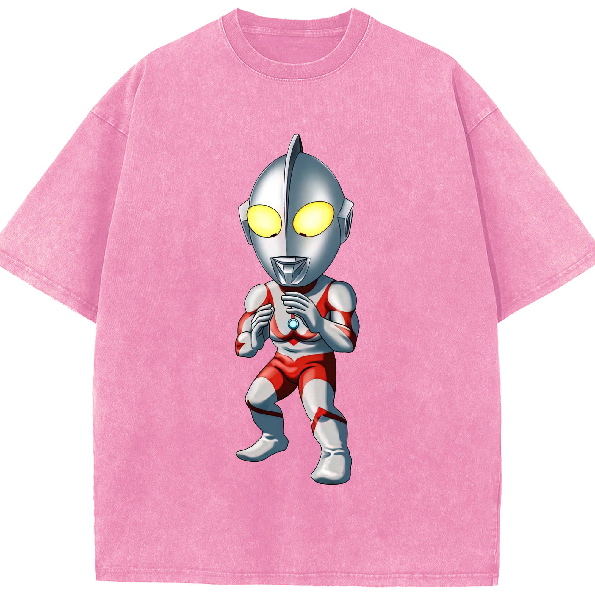 （画像用） ウルトラマン Ultraman 綿100% ヴィンテージ風 半袖Tシャツ（フロントプリント）